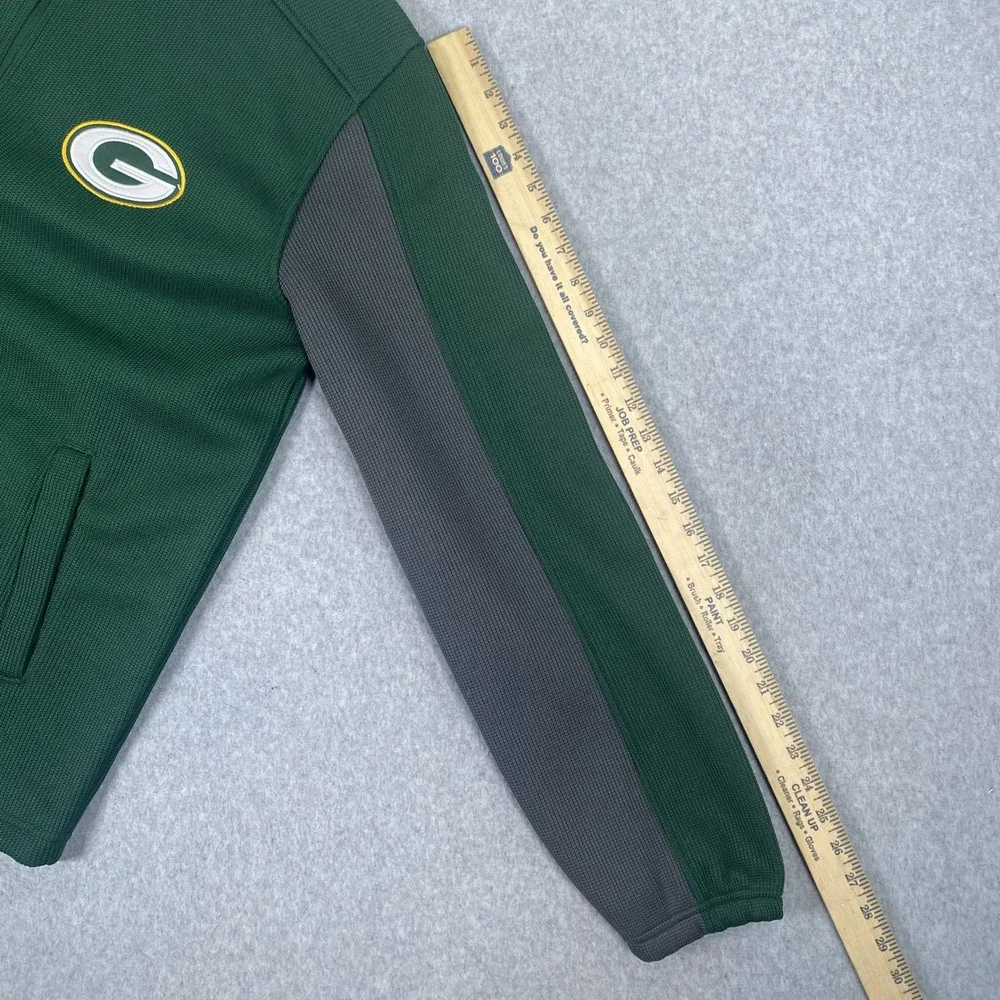 NFL Green Bay Packers Jacket Mens XL Green Full Zip Fleece G-III Apparel Group